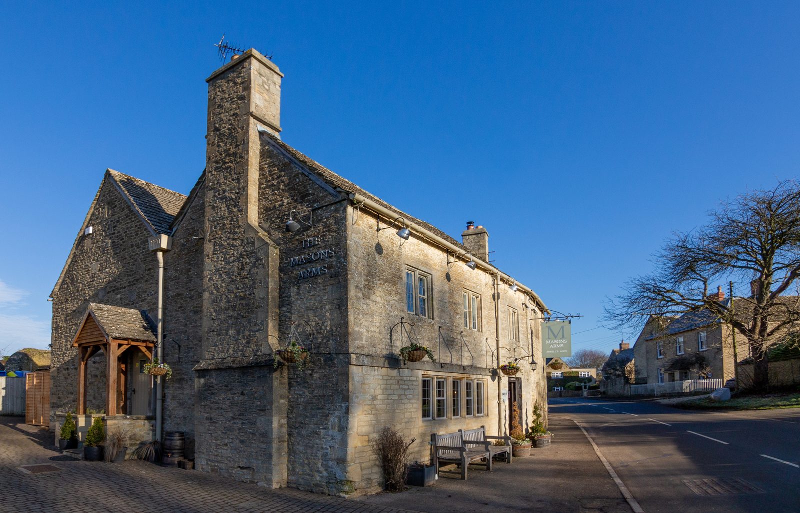 The Masons Arms on the High Street in Meysey Hampton